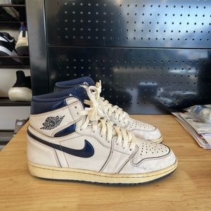 Metallic Blue Air Jordan 1 High Vintage